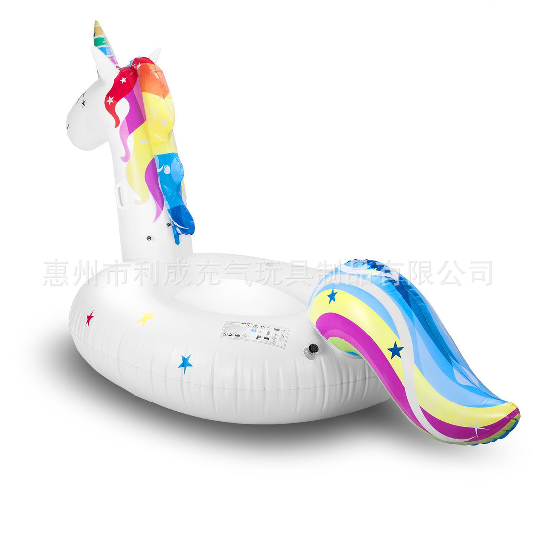 Ladies inflatable swimming toy in the shape of a unicorn Bowlift