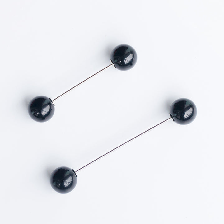 Modern Ball-Stud Brooch Set Bowlift