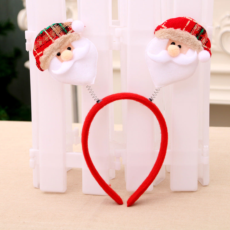 Festive Holiday Bear Headband Bowlift