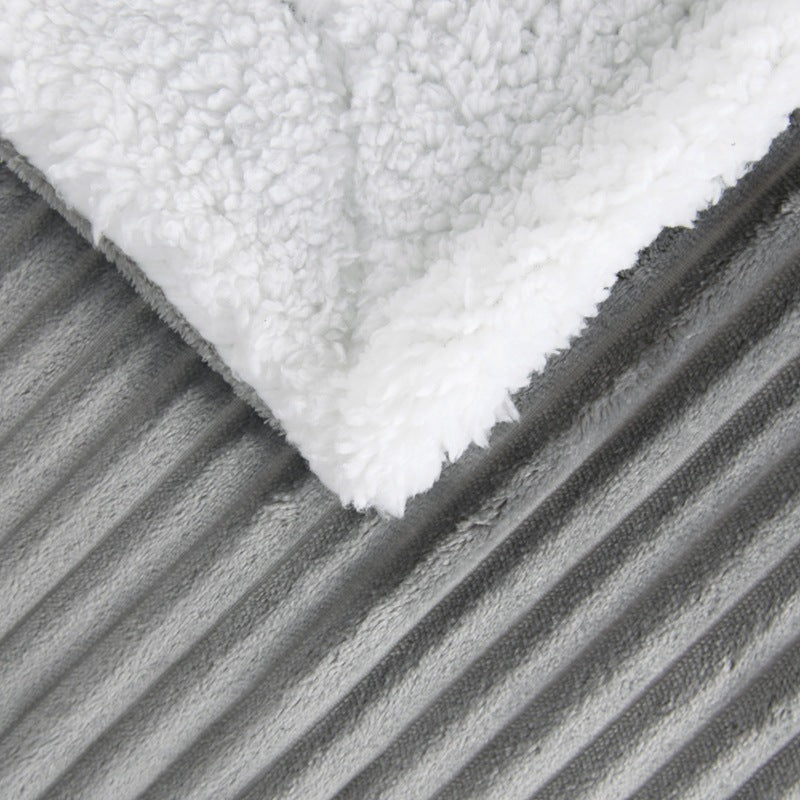 Women's ultra-soft plush blanket with contrasting reversible design Bowlift