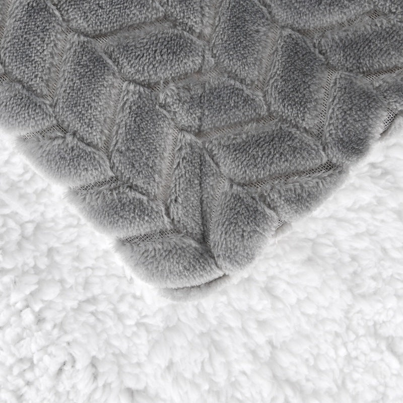 Women's cozy and warm fleece blanket with high collar Bowlift