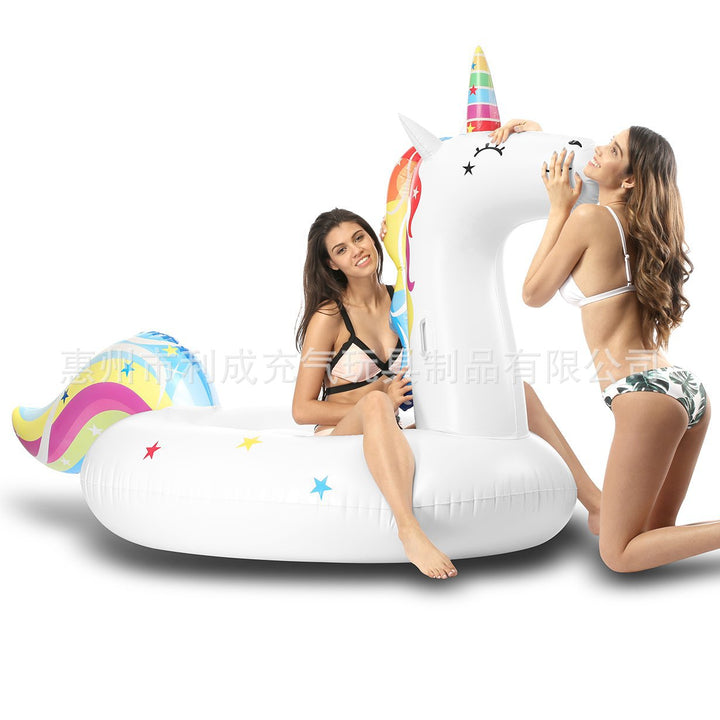 Ladies inflatable swimming toy in the shape of a unicorn Bowlift