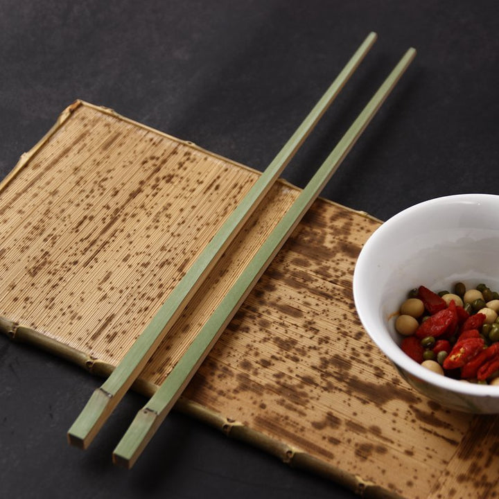 Reusable Eco-Friendly Bamboo Square-Ended Chopsticks Bowlift