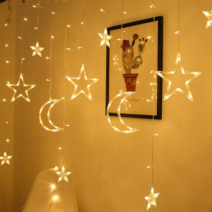 BowLift | Star Moon LED Festival Decoration Atmosphere Decoration Plastic String Lights