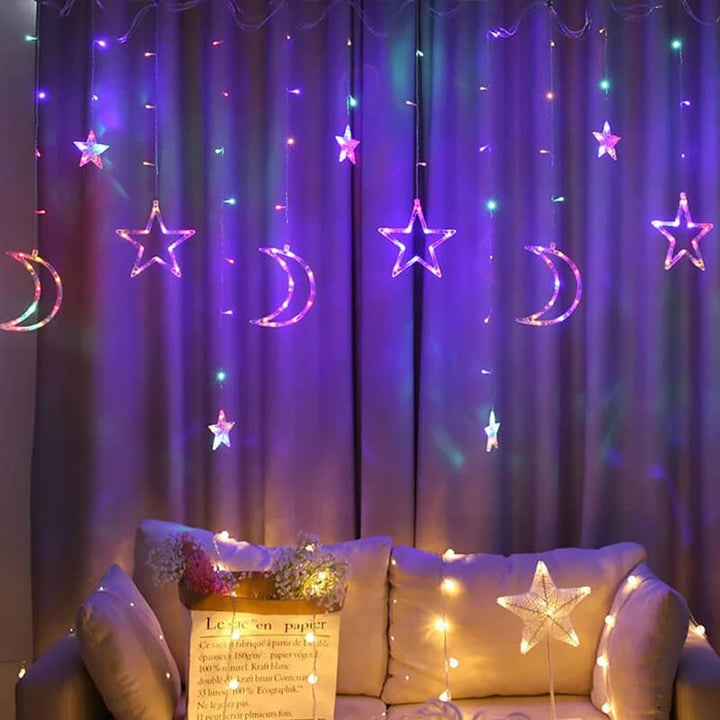 BowLift | Star Moon LED Festival Decoration Atmosphere Decoration Plastic String Lights