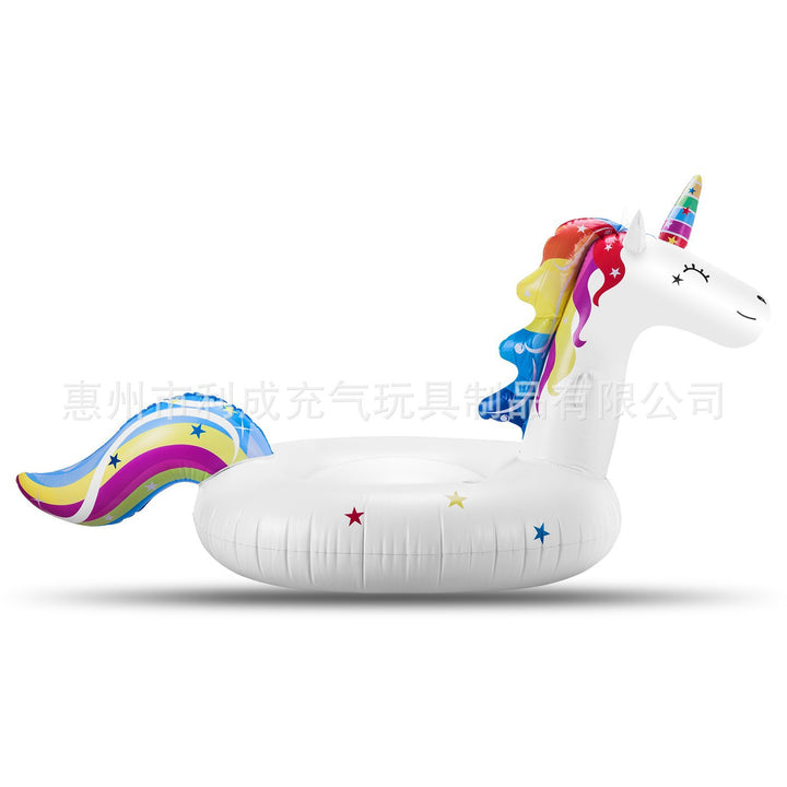 Ladies inflatable swimming toy in the shape of a unicorn Bowlift