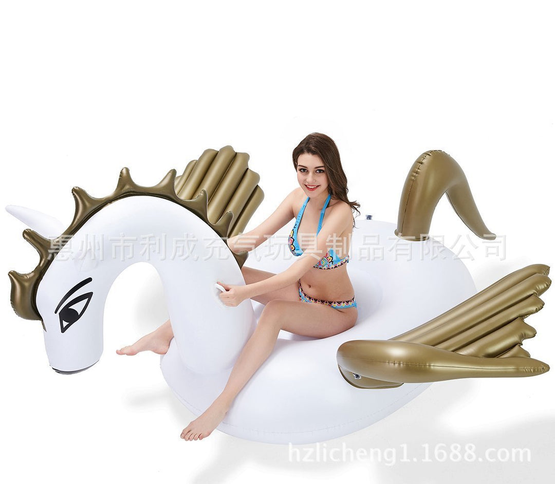 Women Inflatable Swimming Chair in Unicorn Shape Bowlift