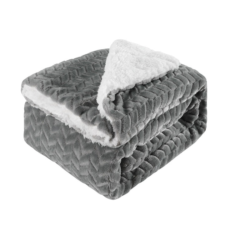 Women's cozy and warm fleece blanket with high collar Bowlift