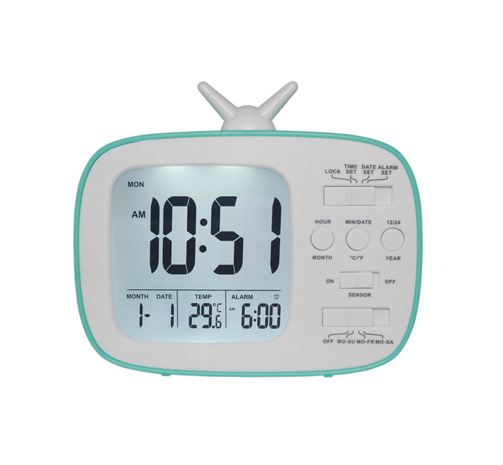Digital Thermometer Alarm Clock Bowlift