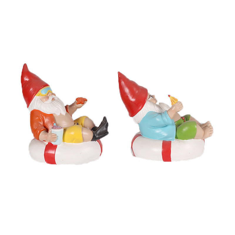 Playful Summer Gnome Figurines