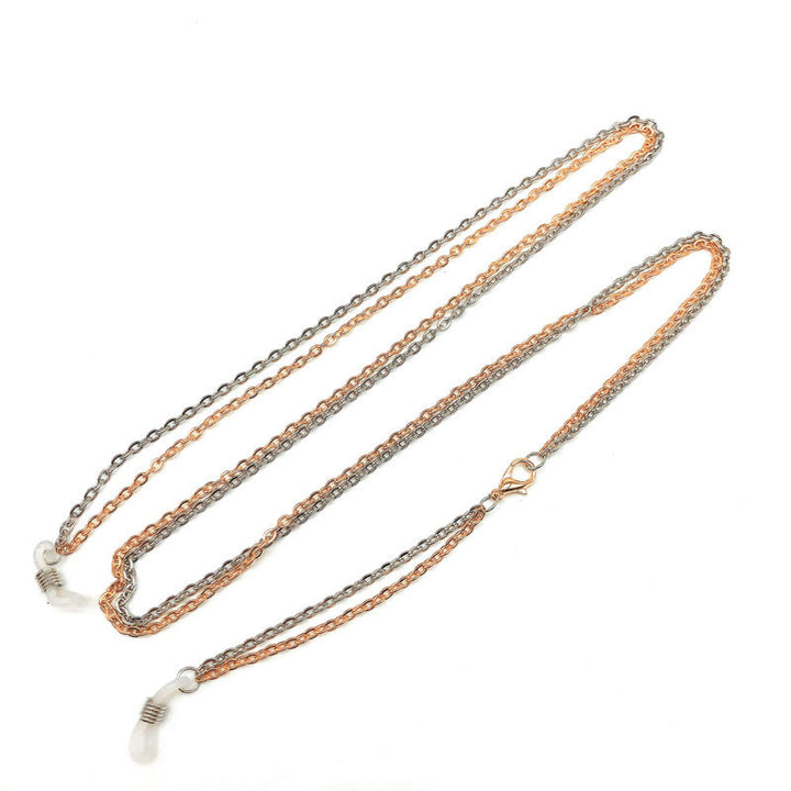 Dual-Layered Metallic Eyewear Chain Bowlift