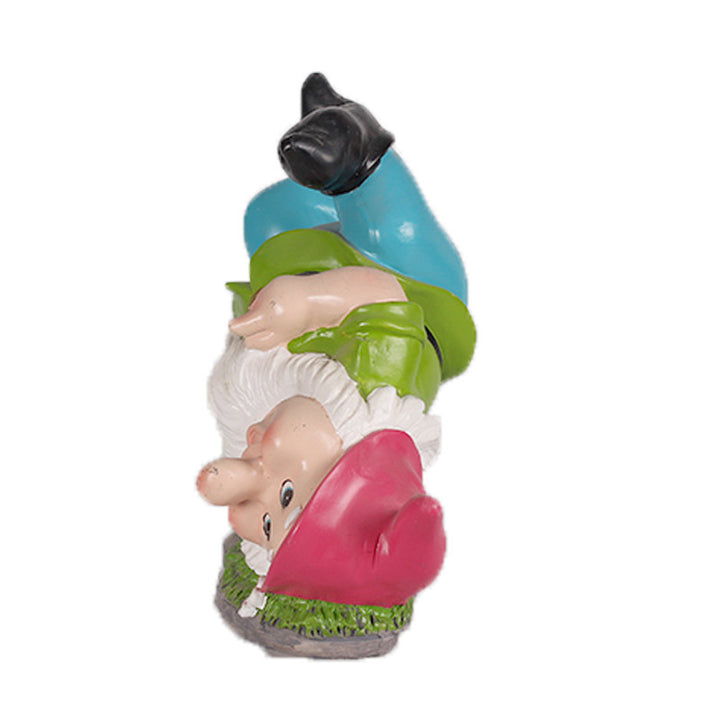 Humorous Garden Gnome Figurine