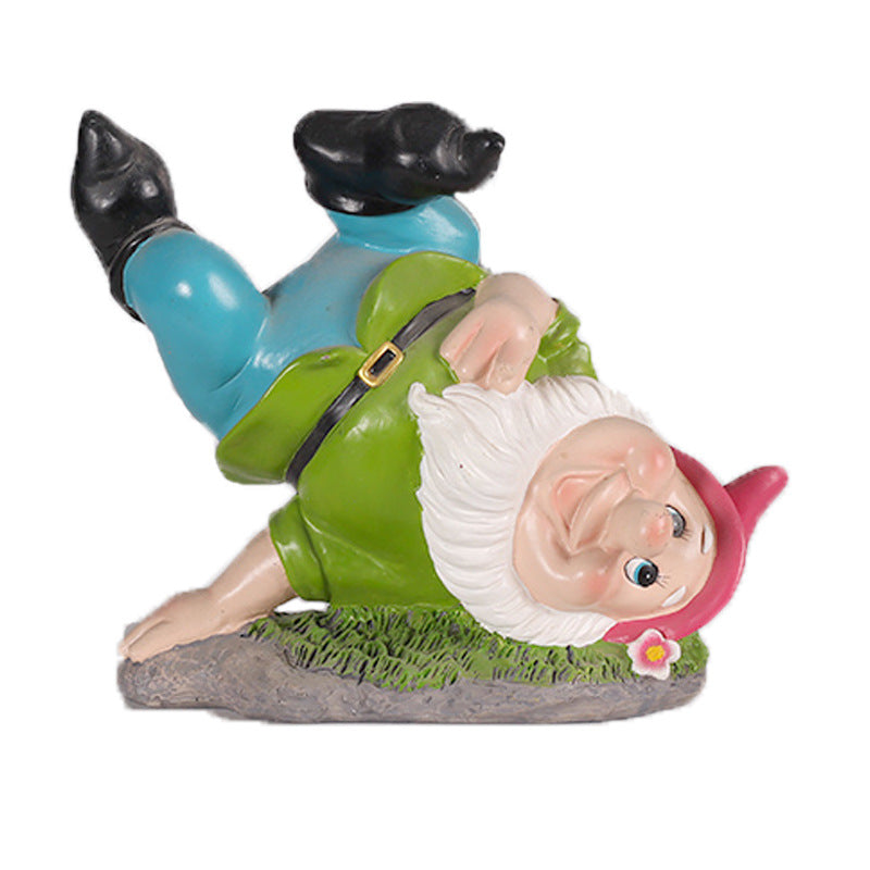 Humorous Garden Gnome Figurine