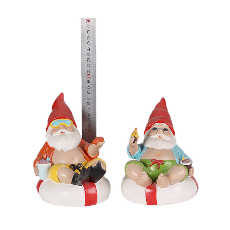 Playful Summer Gnome Figurines