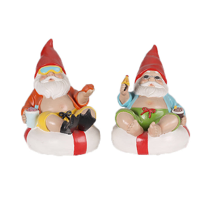 Playful Summer Gnome Figurines