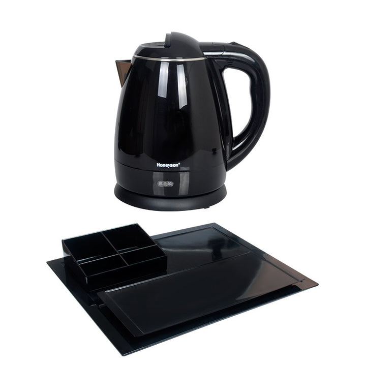 Electric Kettle with Integrated Storage Tray Bowlift