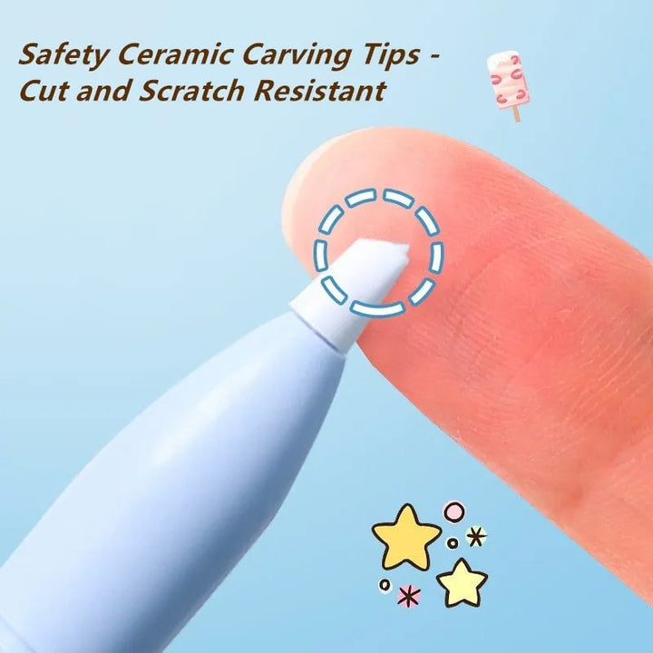 BowLift | Mini Folding Pen Scissors Graving Knife for Kids