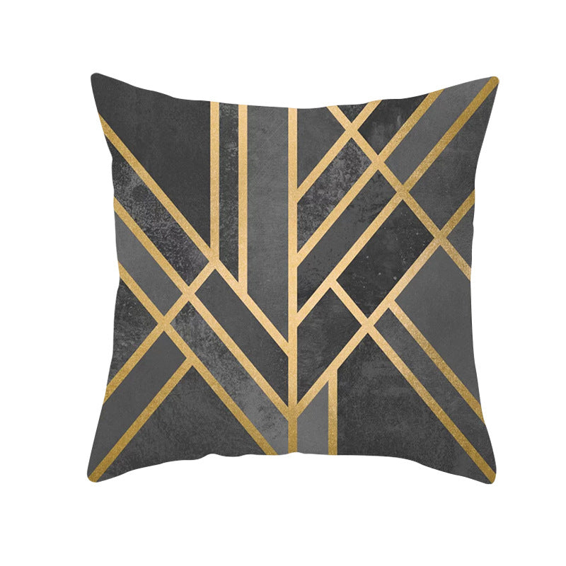 Decorative Geometric Velvet Throw Pillow Cover