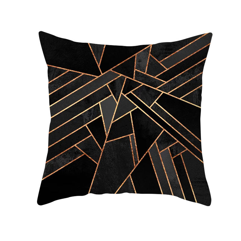Decorative Geometric Velvet Throw Pillow Cover