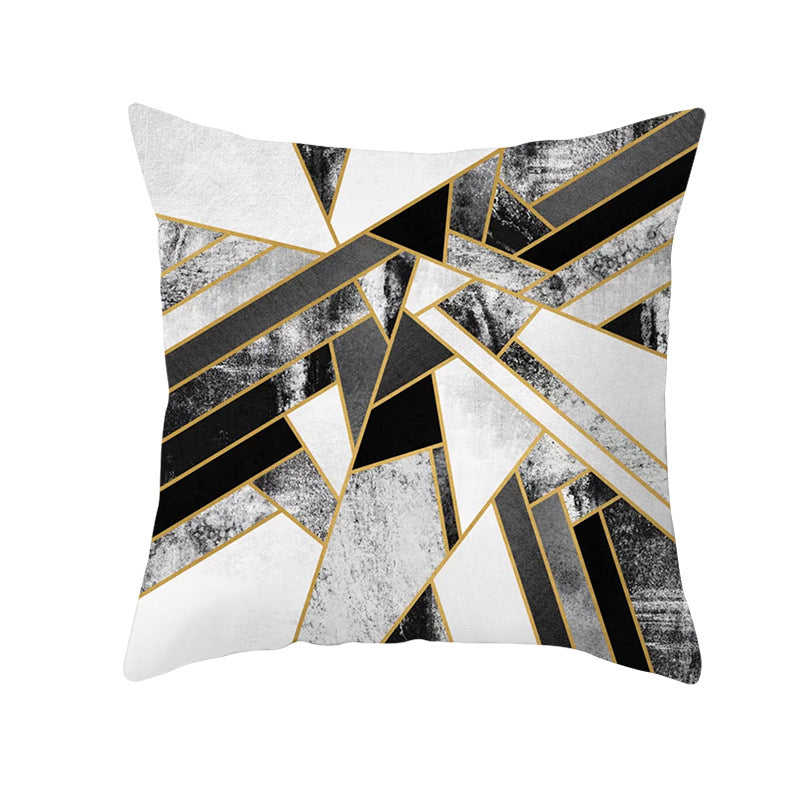 Decorative Geometric Velvet Throw Pillow Cover