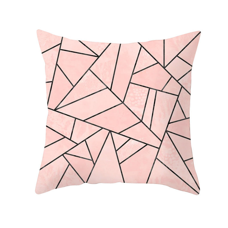 Decorative Geometric Velvet Throw Pillow Cover