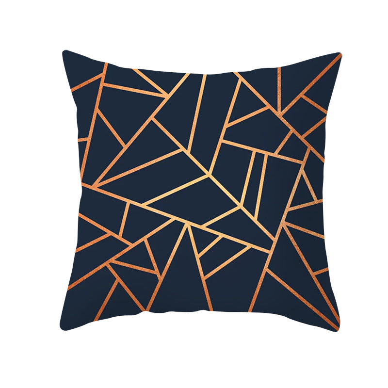 Decorative Geometric Velvet Throw Pillow Cover