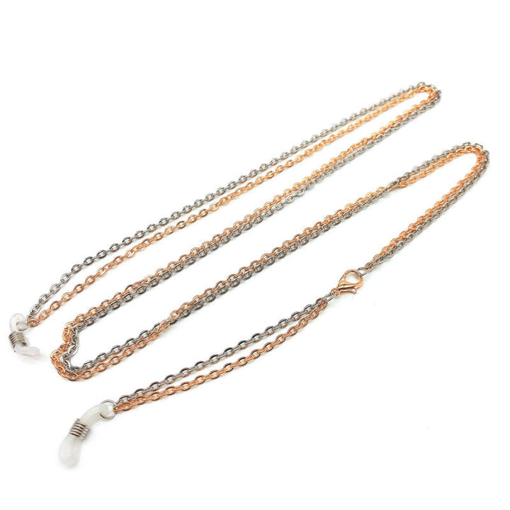 Dual-Layered Metallic Eyewear Chain Bowlift