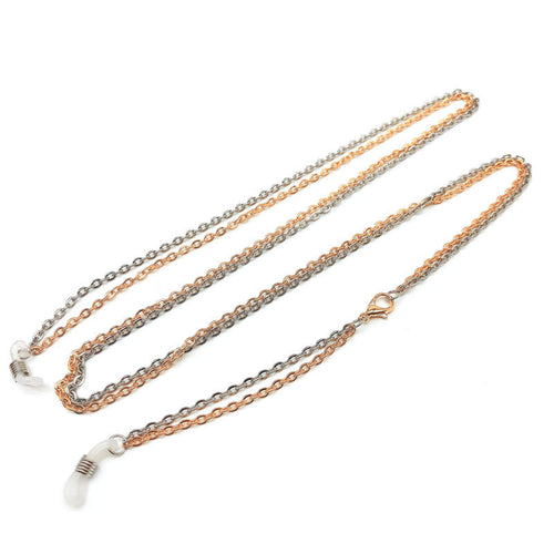 Dual-Layered Metallic Eyewear Chain Bowlift