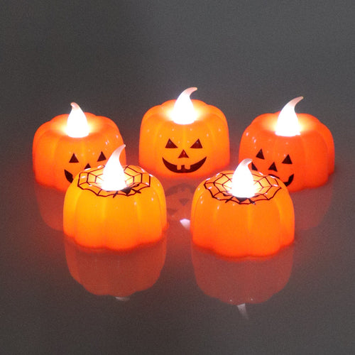 Decorative Pumpkin LED Candles Bowlift