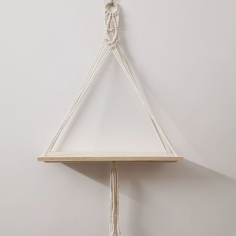 Macramé Wall-Mounted Decorative Shelf Bowlift