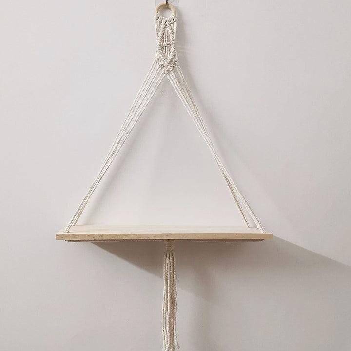 Macramé Wall-Mounted Decorative Shelf Bowlift