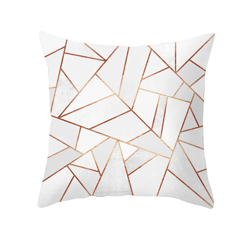 Decorative Geometric Velvet Throw Pillow Cover