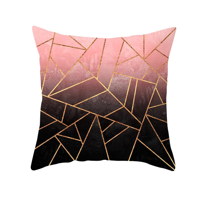 Decorative Geometric Velvet Throw Pillow Cover
