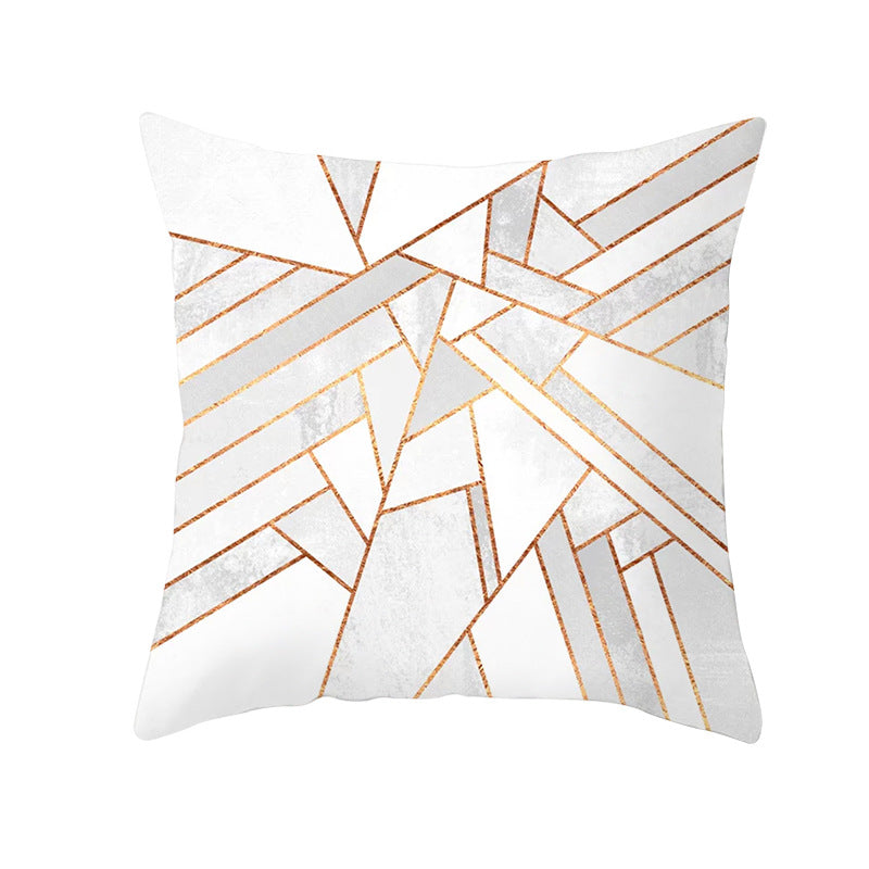 Decorative Geometric Velvet Throw Pillow Cover