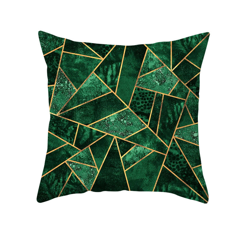 Decorative Geometric Velvet Throw Pillow Cover