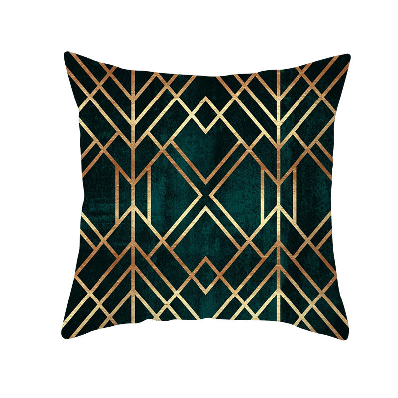 Decorative Geometric Velvet Throw Pillow Cover