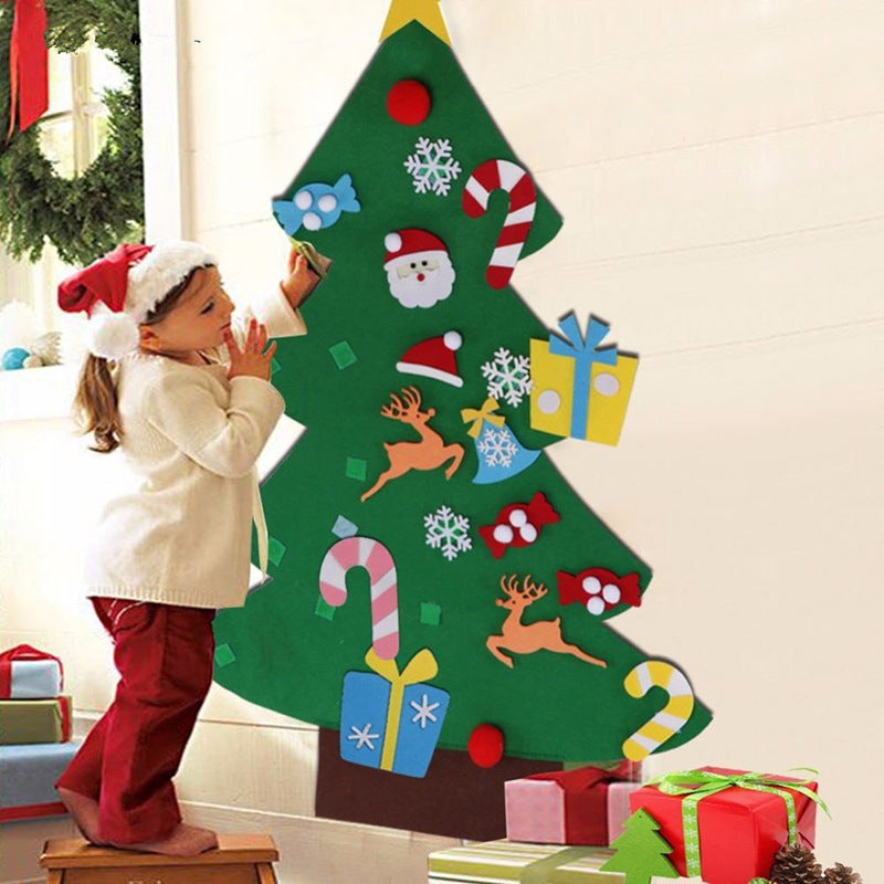 Decorative Felt Christmas Tree Wall Hanging Bowlift