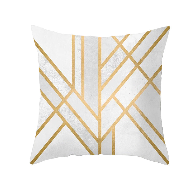 Decorative Geometric Velvet Throw Pillow Cover
