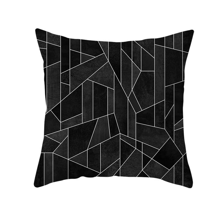 Decorative Geometric Velvet Throw Pillow Cover