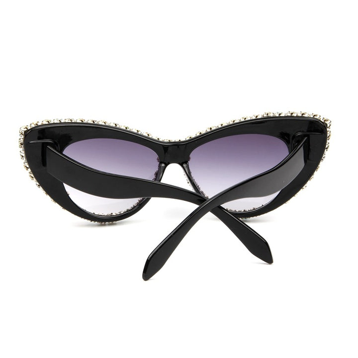 Women's glamorous cat-eye sunglasses with sparkling crystal accents Bowlift