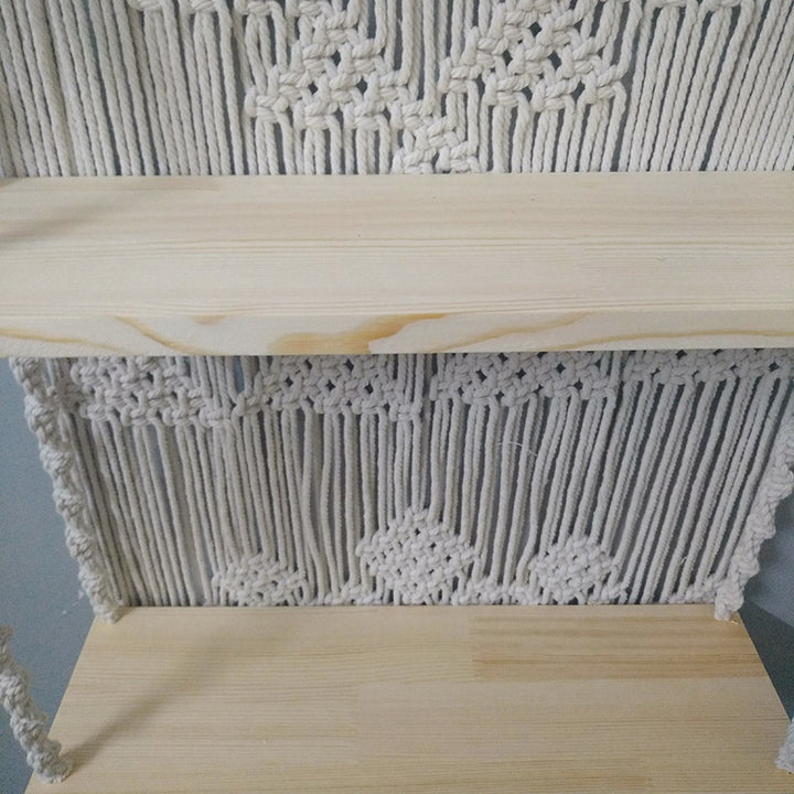 Macramé Wall Shelf Organizer Bowlift