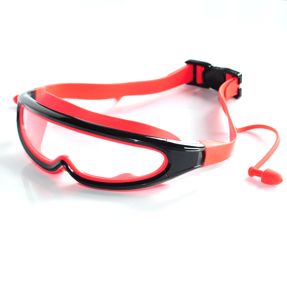 Sporty swimming goggles with adjustable wearing system Bowlift