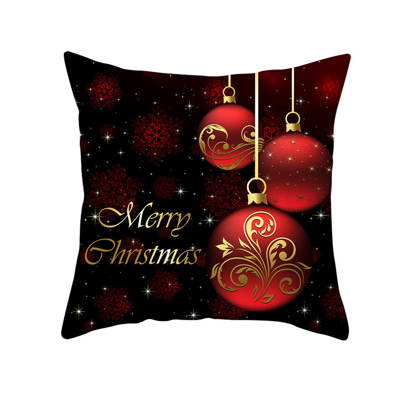 Festive Christmas Star Wreath Decorative Throw Pillow