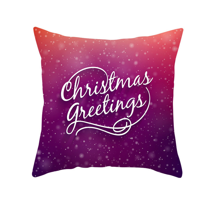 Festive Christmas Star Wreath Decorative Throw Pillow