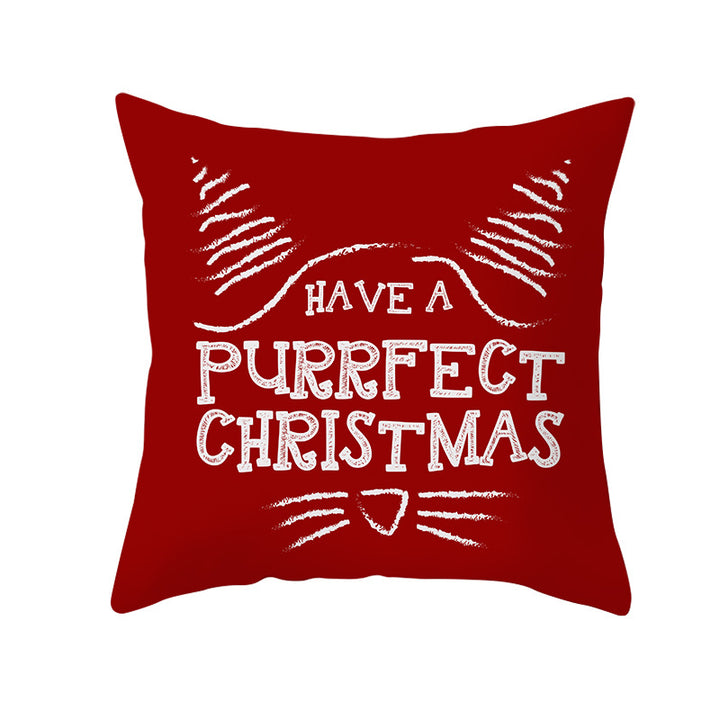 Festive Christmas Star Wreath Decorative Throw Pillow