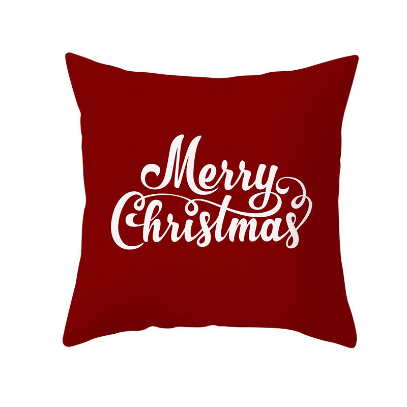 Festive Christmas Star Wreath Decorative Throw Pillow