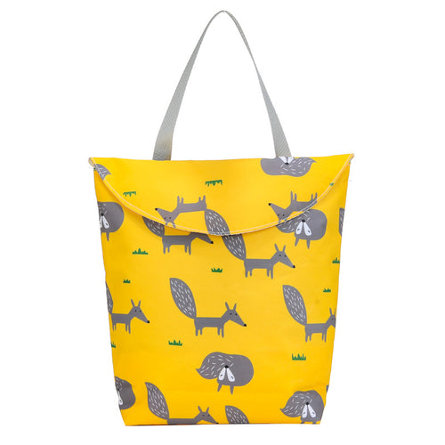 Funny Duck Motif Shopping Bag Bowlift