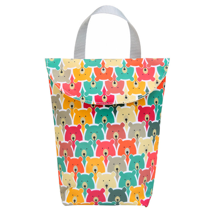 Funny Duck Motif Shopping Bag Bowlift