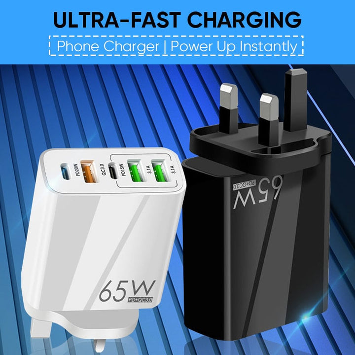BowLift | Multi Port Adaptor 65W Fast Charger - US Standard