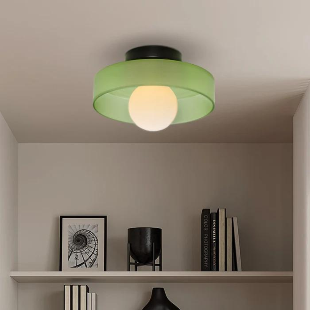 Round Ceiling Lamp with Stylish Functionality - LumiSphere | Bowlift
